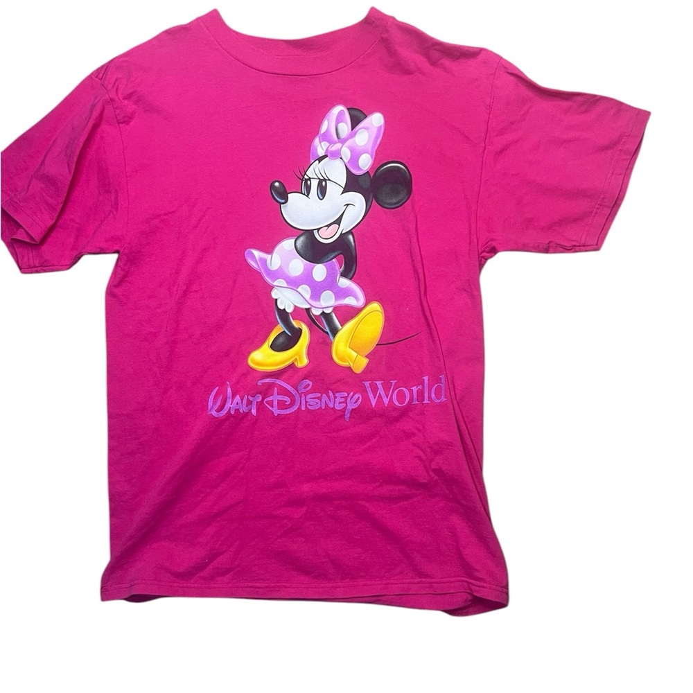 Pink vintage Walt Disney world Minnie Mouse t-shirt